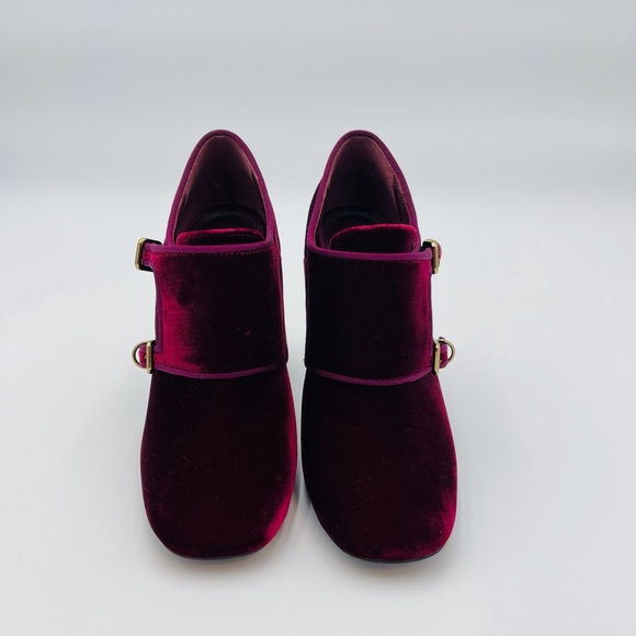 NEW TORY BURCH CARLEY VELVET ANKLE BOOTIES - Picture 4 of 10